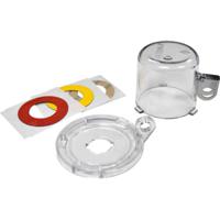 16mm-clear-push-button-lo-w-std-cover Brady Transparent 1-Lock Polycarbonate Push-button & Rotary Switch Lockouts, 7.00mm Shackle, 16mm Attachment