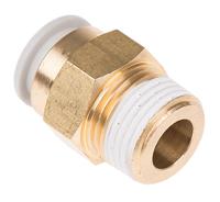 kq2h12-03as SMC Pneumatic Straight Threaded-to-Tube Adapter, R 3/8 Male, Push In 12 mm