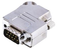 l717d-e09p-st4 Amphenol Communications Solutions 9 Way 45 ° Panel Mount D-sub Connector Plug