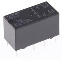 g5v-2-3dc Omron PCB Mount Signal Relay, 3V dc Coil, 2A Switching Current, DPDT