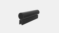 175-2564 RS PRO Black EPDM  Edging Strip, 20m