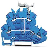 2002-2239 WAGO  TOPJOB S Series Blue, 2.5mm², 2-Level, Push In Termination, ATEX, CSA, IECEx