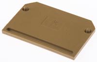 0191320000 Weidmuller SAK Series End Cover for Use with DIN Rail Terminal Blocks, ATEX