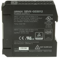 s8vk-g03012 Omron S8VK-G Switched Mode DIN Rail Power Supply, 100 → 240 V ac / 90 → 350V dc ac, dc Input, 12V dc dc