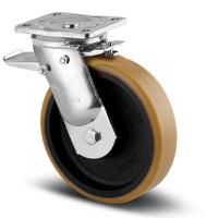 9682ftp200p63 Tente Braked Swivel Castor Wheel, 1000kg Capacity, 200mm Wheel