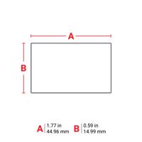 118021 Brady B30 White Label Roll, 44.96mm Width, 15mm Height, 450Per Roll Qty