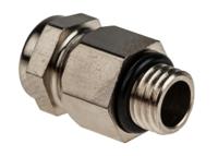 52001880 Lapp SKINDICHT Series Metallic Nickel Plated Brass Cable Gland, M8 Thread, 3.5mm min., 5.5mm max., IP66, IP68