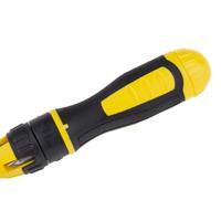 0-68-010 Stanley Phillips, Pozidriv, Slotted, Square Ratchet Screwdriver & Bit Set, 250 mm length