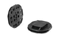 151-03196-pmb8-pa666hirhs-bk HellermannTyton Self Adhesive Black Cable Tie Mount 47 mm x 50mm, 13mm Max. Cable Tie Width