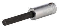 01450012 STAHLWILLE 1/4 in Drive Bit Socket, Hex Bit, 3/16in, 55 mm Overall Length