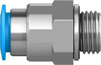 qs-g14-10 Festo QS Series Straight Threaded Adaptor, G 1/4 Male to Push In 10 mm, Threaded-to-Tube Connection Style, 186101