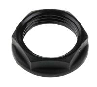 127-417 RS PRO Black PA 6 Cable Gland Locknut, M20 Thread