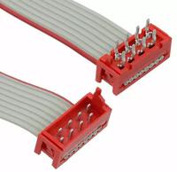 2205070-3 TE Connectivity Micro-MaTch Series Flat Ribbon Cable, 8-Way, 1.27mm Pitch, 200.5mm Length, Micro-MaTch IDC to