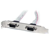 plate9m2p16 StarTech.com Female 10 Pin IDC x 2 to Male 9 Pin D-sub Serial Cable, 400mm