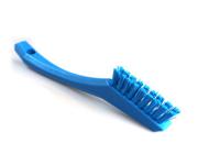 44013 Vikan Extra Hard Bristle Blue Scrubbing Brush, 15mm bristle length, PET bristle material