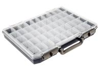 136280 Raaco 50 Cell Blue PC, PP Compartment Box, 55mm x 425mm x 330mm