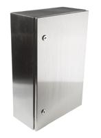 842-8355 RS PRO 304 Stainless Steel Wall Box, IP66, 600 mm x 400 mm x 200mm