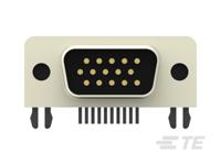 2311774-1 TE Connectivity 15 Way Right Angle PCB D-sub Connector Plug, 2.29mm Pitch, with Boardlocks