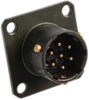 62gb-12e10-07pn Amphenol Limited, 62GB 7 Way Box Mount MIL Spec Circular Connector ReceptacleOlive, Pin Contacts,Shell Size 10, Bayonet