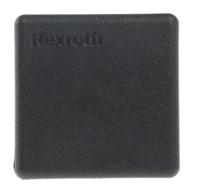 3842548745 Bosch Rexroth Black Polypropylene End Cap, 30 x 30 mm Strut Profile, 8mm Groove