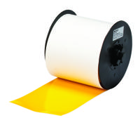 tape-cart-mmk-100-mm-yellow-b7569-35m Brady B-7569 Vinyl Yellow Label Roll, 101.6mm Width, 1 Roll Qty