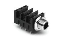 acjs-mhdrm Amphenol Industrial Jack Connector 1/4 in PCB Phone Jack Socket 10A