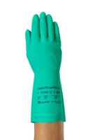 37675070 Ansell AlphaTec Solvex Green Acrylic Acrylic Glove, Size 7, Nitrile Coating