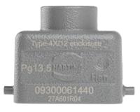 09300061440 HARTING Han B Heavy Duty Power Connector Hood, PG13.5 Thread, Top Entry