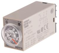 h3yn-21-ac24 Omron H3YN Series DIN Rail, Panel Mount Timer Relay, 24V ac, 2-Contact, 0.1 min → 10h
