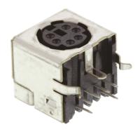 5749180-1 TE Connectivity 6 Pole Right Angle Miniature Din Socket, 1A, 30 V ac, Female, Through Hole