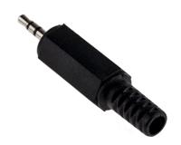 kls-13 Lumberg Jack Connector 2.5 mm Cable Mount Stereo Plug, 3Pole 500mA