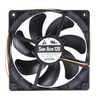 9s1212l4011 Sanyo Denki San Ace 9S Series Axial Fan, 12 V dc, DC Operation, 81.6m³/h, 960mW, 80mA Max, 119 x 119 x 25mm