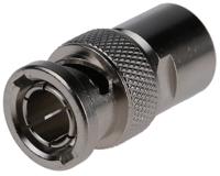 j01000b0608 Telegartner, Plug Cable Mount BNC Connector, 50Ω, Clamp Termination, Straight Body