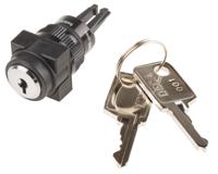 745-2433 RS PRO 2-position Key Switch Head, Latching, 16mm Cutout