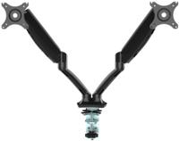 325-325 RS PRO Desk & Grommet Clamp Mounting Monitor Arm for 2 x Screen, 27in Screen Size