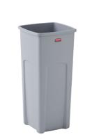 fg356988gray Rubbermaid Commercial Products Rubbermaid Commercial Products Untouchable 23gal Grey Polypropylene Waste Bin