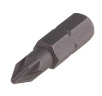 265-8325 RS PRO Pozidriv Screwdriver Bit, PZ2 Tip, 1/4 in Drive, 25mm Overall