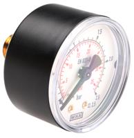 7833739 WIKA Analogue Pressure Gauge 2.5bar Back Entry 50mm Outside Diameter, UKAS