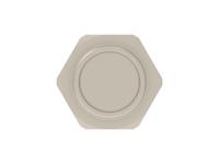 254154-e ERNI Tan Connector Hardware, Shell Size 9mm for use with M8 Connector