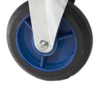 251-946 RS PRO Foldable Flatbed Steel Platform Trolley, 608 x 907 x 870mm, 300kg Load