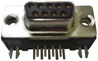 fce17-b25sa-410 Amphenol Communications Solutions FCE17 25 Way Right Angle Through Hole D-sub Connector Socket, 2.76mm Pitch, with 4-40