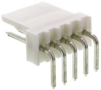 22-05-7058 Molex 7395 Series Right Angle Through Hole Pin Header, 5 Contact(s), 2.54 mm Pitch, 1 Row, Unshrouded
