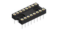 dil-16-ez Fischer Elektronik, DIL 2.54mm Pitch Straight 16 Way, Through Hole Closed Frame IC Dip Socket, 1.5A