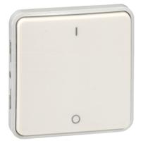 069627 Legrand Black Push Button Light Switch, 1 Way