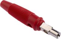 930058101 Hirschmann Test & Measurement Red Male Banana Plug, 4 mm Connector, Screw Termination, 16A, 60V dc, Nickel Plating