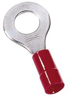 c100na1-5 MECATRACTION, N Insulated Ring Terminal, M5 Stud Size to 1,5mm² Wire Size, Red