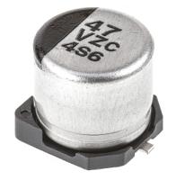eehzc1v470p Panasonic 47μF Surface Mount Polymer Capacitor, 35V dc