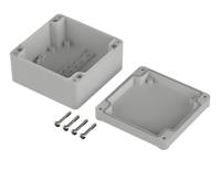 63212000-et-212 Bopla Euromas II Series Light Grey ABS Enclosure, IP65, Light Grey Lid, 100 x 100 x 57mm