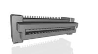 5-5179009-1 TE Connectivity Free Height Series Straight Surface Mount PCB Socket, 40-Contact, 2-Row, 0.8mm Pitch, Solder Termination