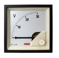 186-2496 RS PRO Voltmeter DC, 68mm x 68mm, 1 % Moving Coil